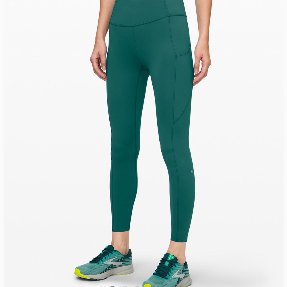 Fast and free 25” leggings- color laguna